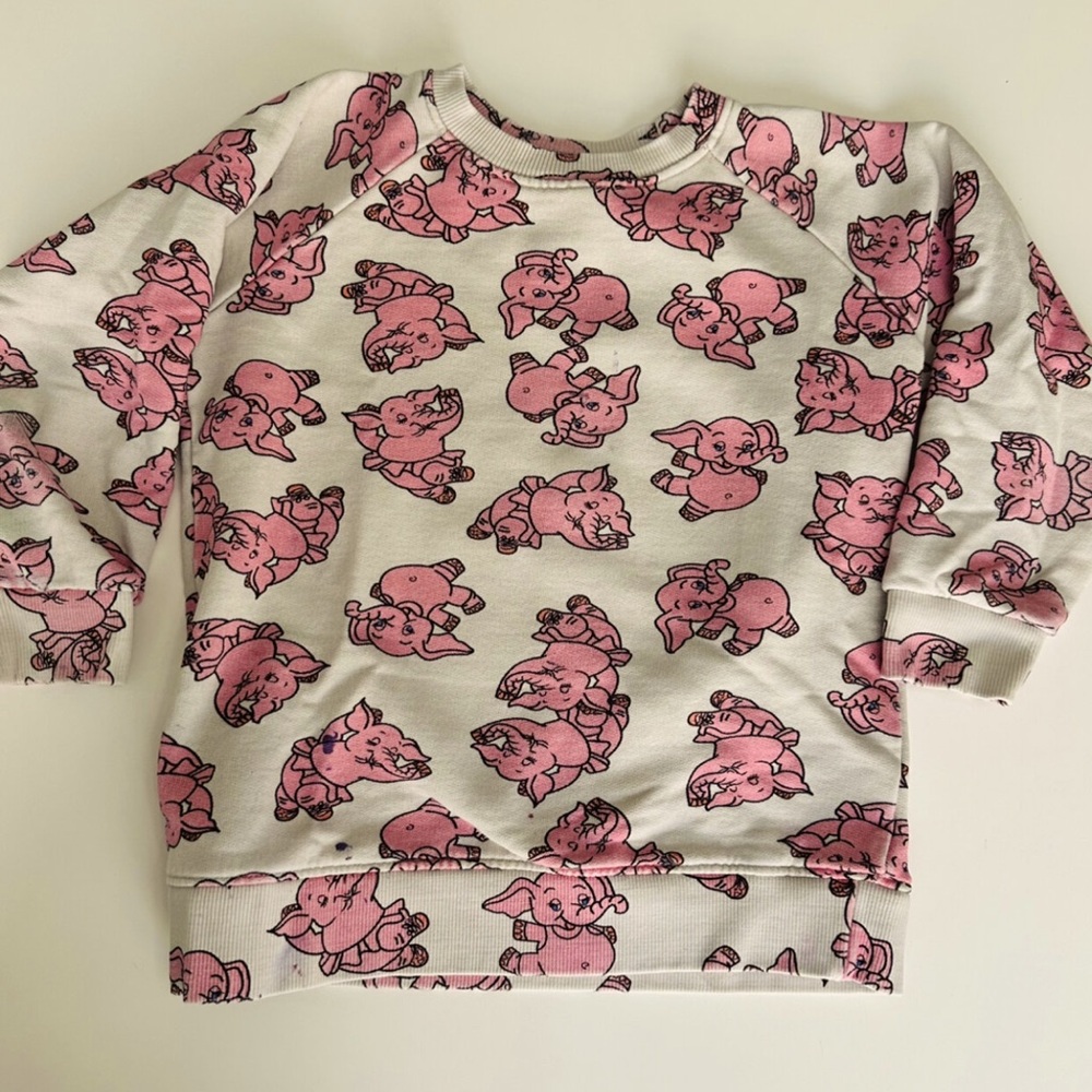 Hugo Loves Tiki ballerina elephant sweater